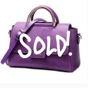 🔴SOLD🔴 NAWO luxury leather purple purse